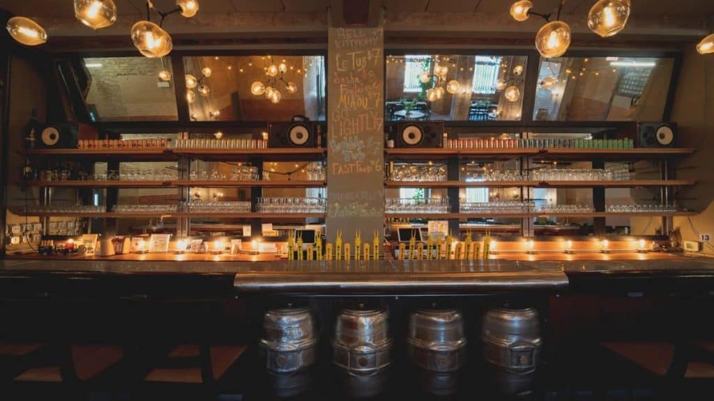 Inside the taproom of the Whiner Beer Company (Source: whinerbeer.com)