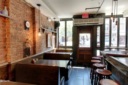Interior of former restaurant Alchemy, soon to be Drums & Flats