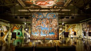 The immersive presentation, which has captivated millions worldwide, will display Michelangelo’s frescoes in an intimate, life-size format at CambridgeSide.