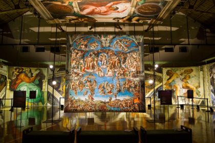 The immersive presentation, which has captivated millions worldwide, will display Michelangelo’s frescoes in an intimate, life-size format at CambridgeSide.