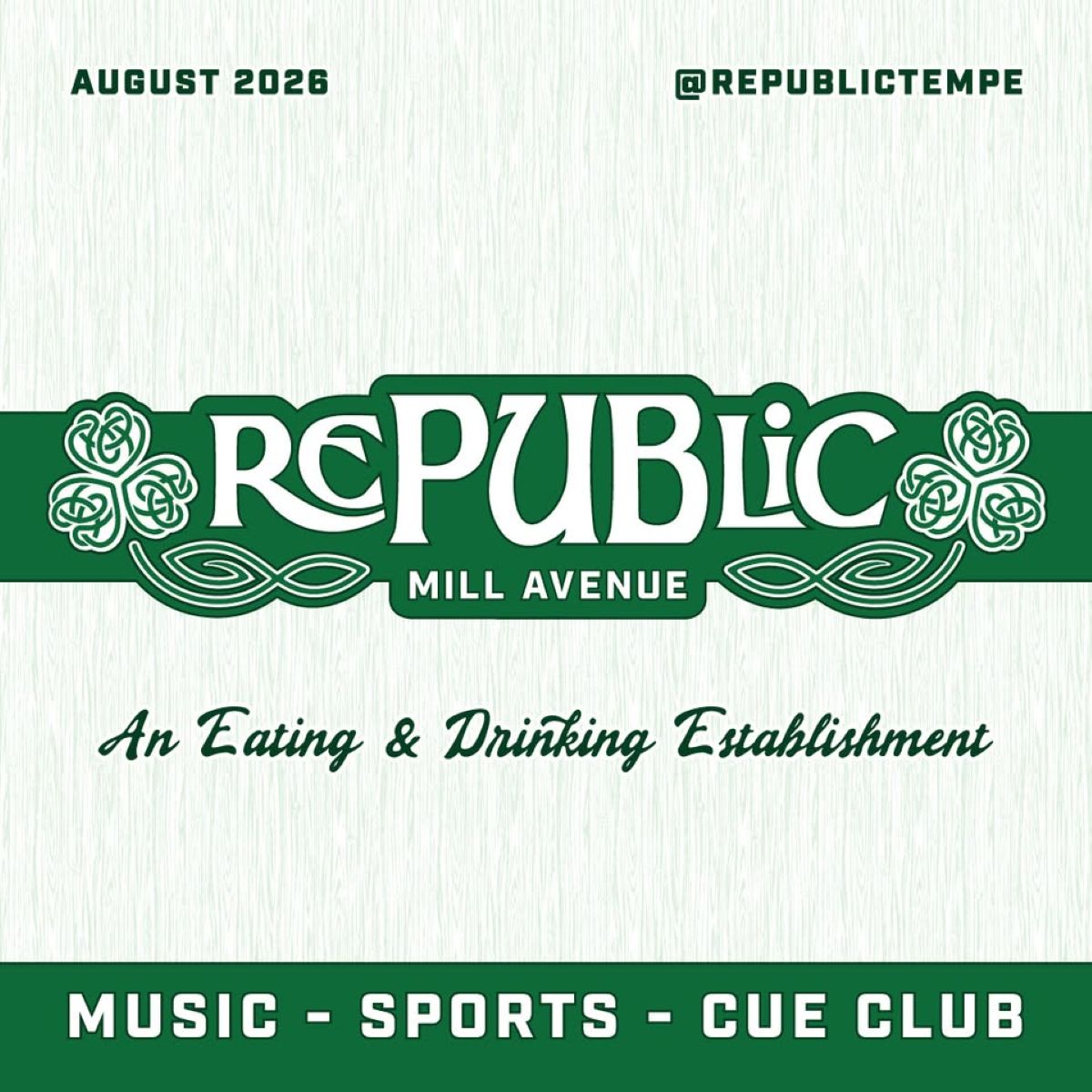 Republic Tempe, a Sports Bar and Cue Club with Live Music, is Coming to Tempe