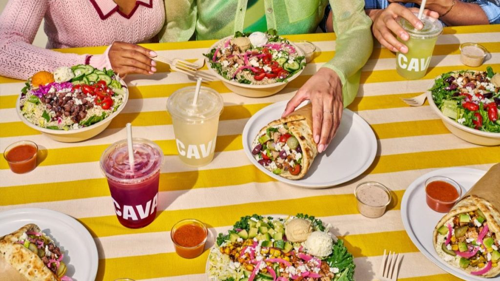 CAVA is known for its health-conscious menu, including salad bowls, sandwiches, and beverages (Image credit: Courtesy of CAVA)