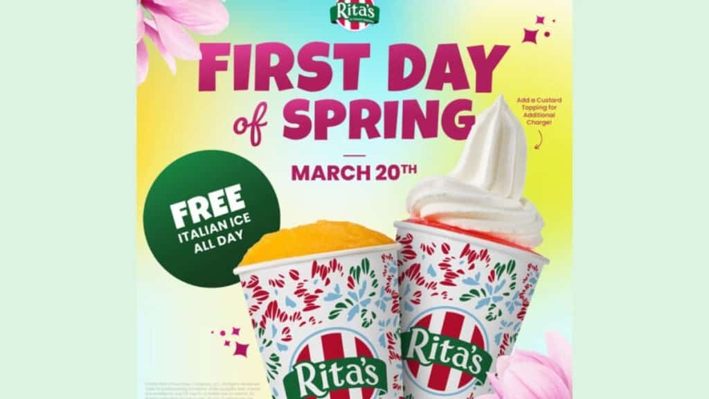 Rita’s has started the spring season with free ice giveaways (Source: prnewswire.com)