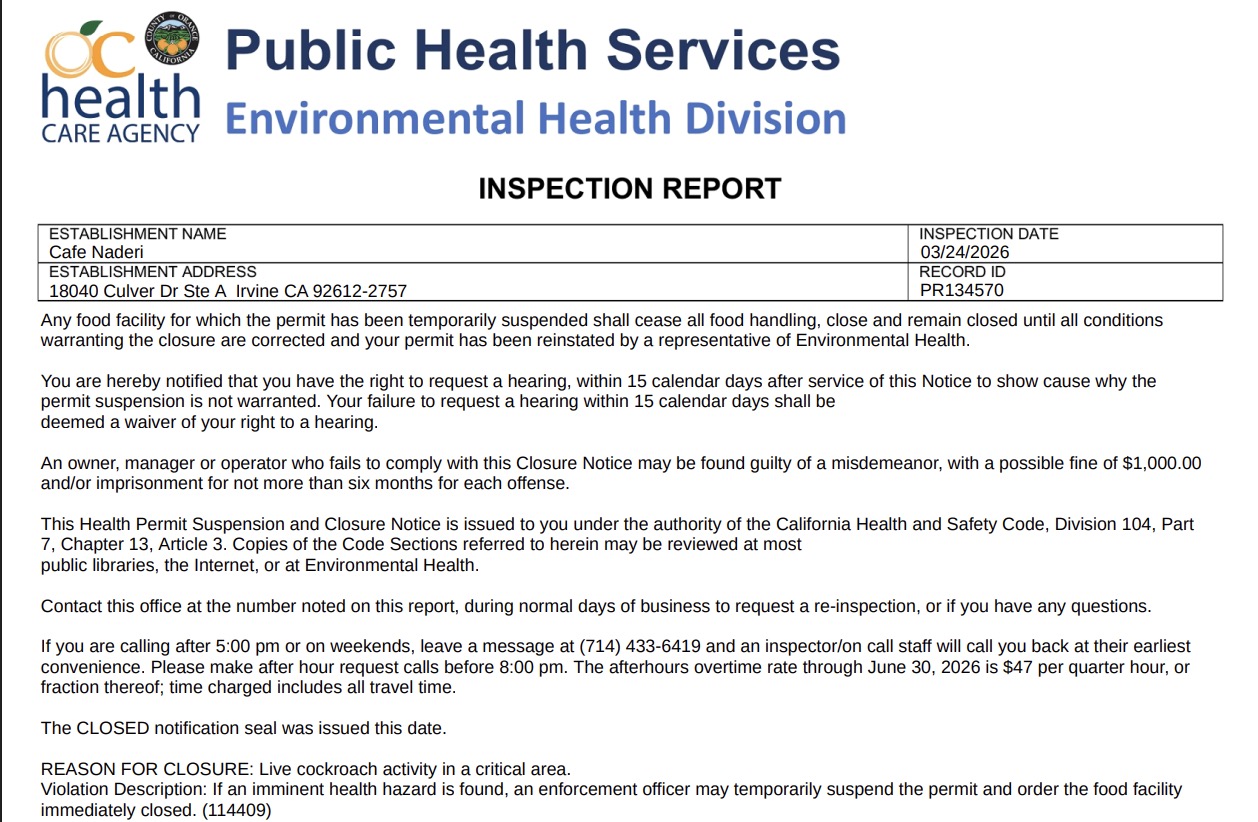 An unapproved prep table was also observed.