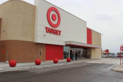 This image shows a storefront view of retail chain Target.