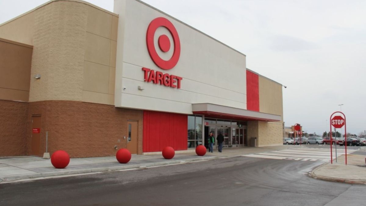 This image shows a storefront view of retail chain Target.