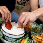 Wingstop 32 oz. stainless steel ranch cup image