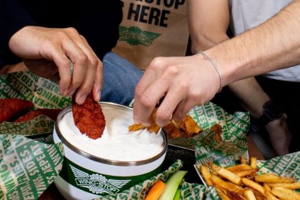 Wingstop 32 oz. stainless steel ranch cup image