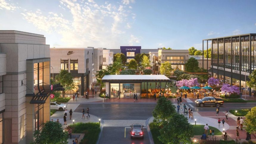 The redevelopment will include a new central park and significant upgrades to common areas.
