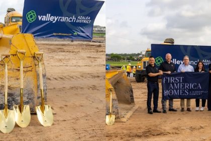Image of the groundbreaking ceremony on the Azalea District at Valley Ranch