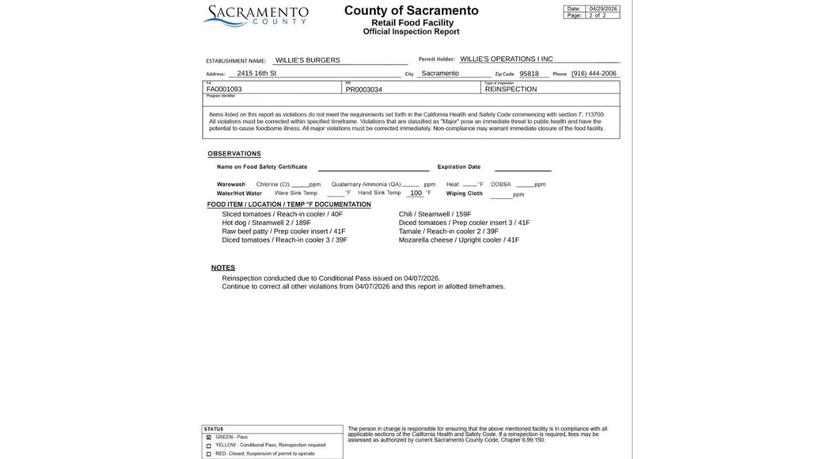 sacramento follow up