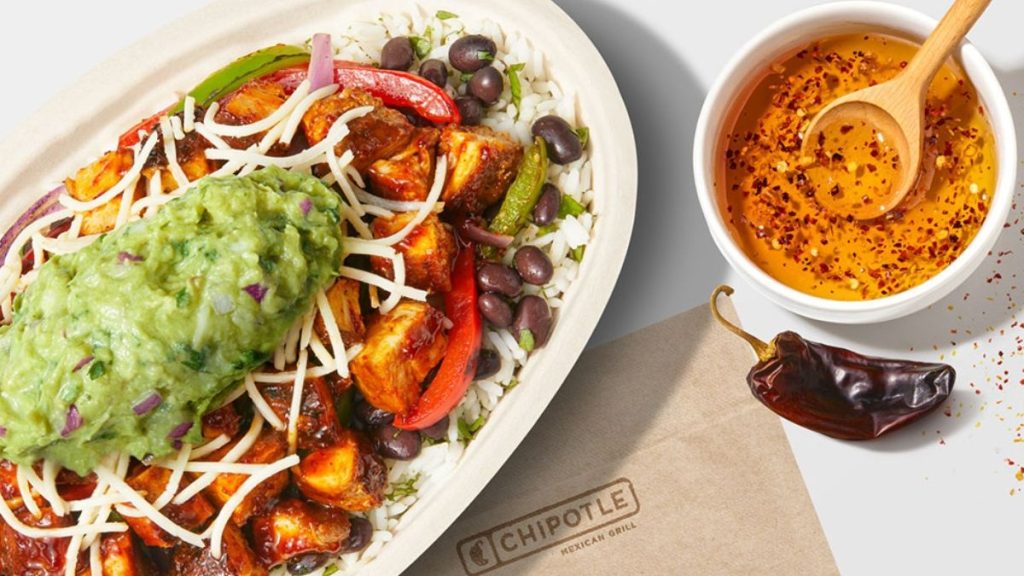 A representative image of Chipotle Honey Chicken (newsroom.chipotle.com)