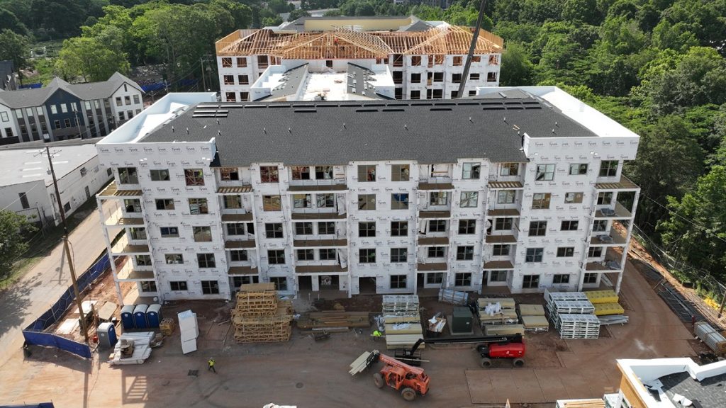 Woodfield Development topped out the Woodrow House project.