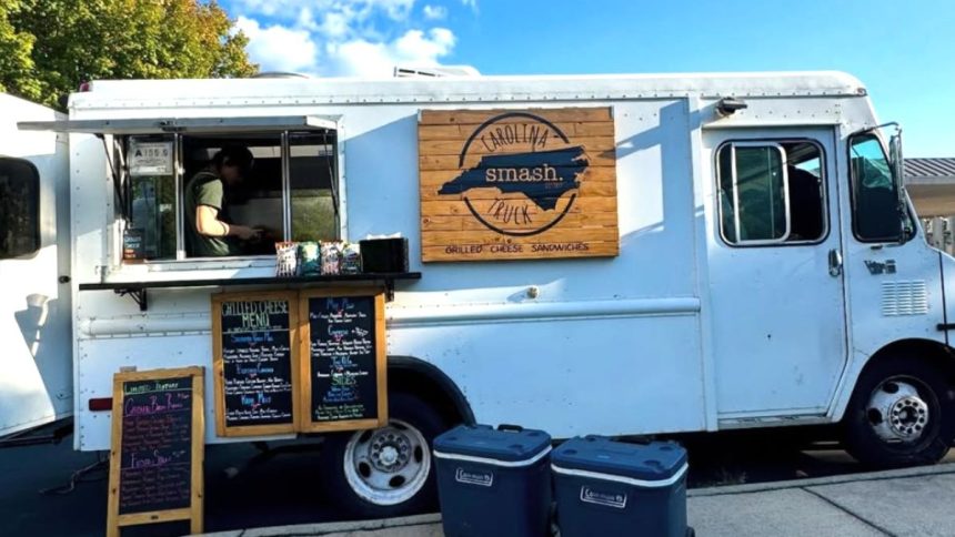 A look at the mobile sandwich shop, Carolina Smash Truck