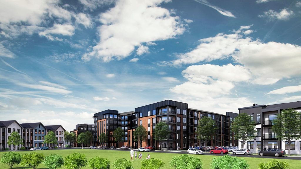 Woodfield Development topped out the Woodrow House project.