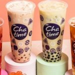 This image shows drink offerings of Chatime.