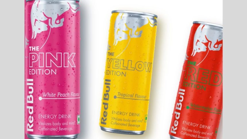 This image shows drinks offered by Red Bull.