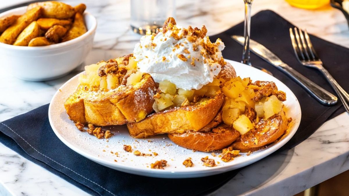 58 Degrees & Holding Co. Brioche French Toast served for brunch at the restaurant