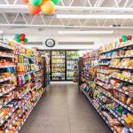 This image shows an aisle of snacks from 7-Eleven