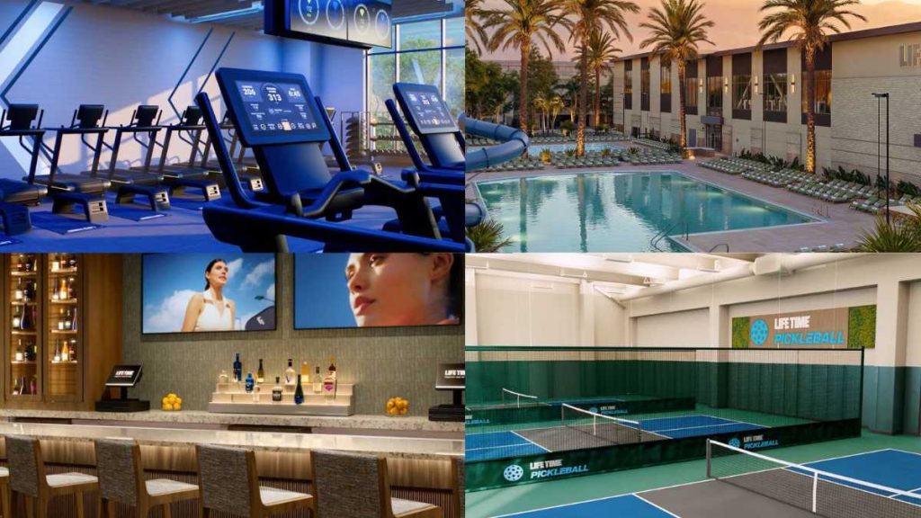 This image shows amenities at the Fitness and Wellness Club