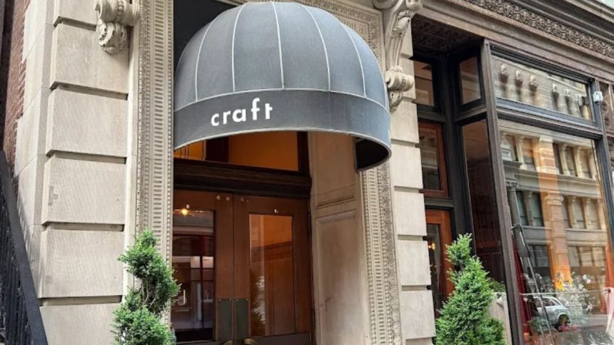 Entrance of Craft fine dining restaurant in New York (Ryan Waggoner | Google Reviews)