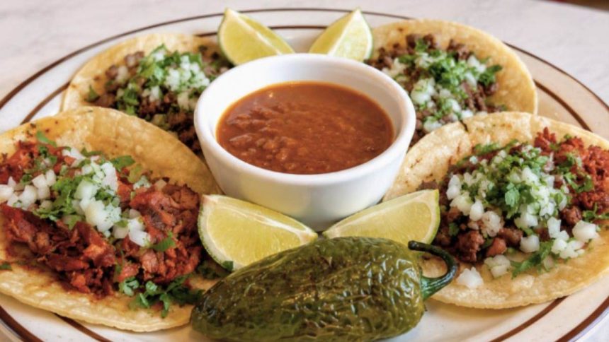 This image shows food served at Juanita's Mexican Restaurant