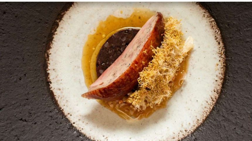This image shows a dish served at Smyth