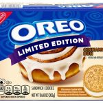 This image shows Oreo’s limited-edition Cinnamon Bun Cookies