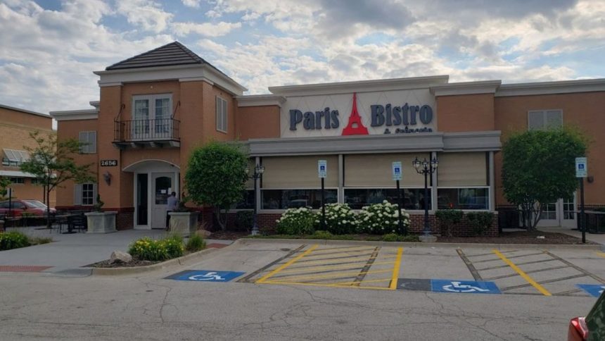 Exterior of Paris Bistro restaurant in Naperville (Shannon M. | Yelp)