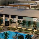 This is an aerial View of Life Time Brea