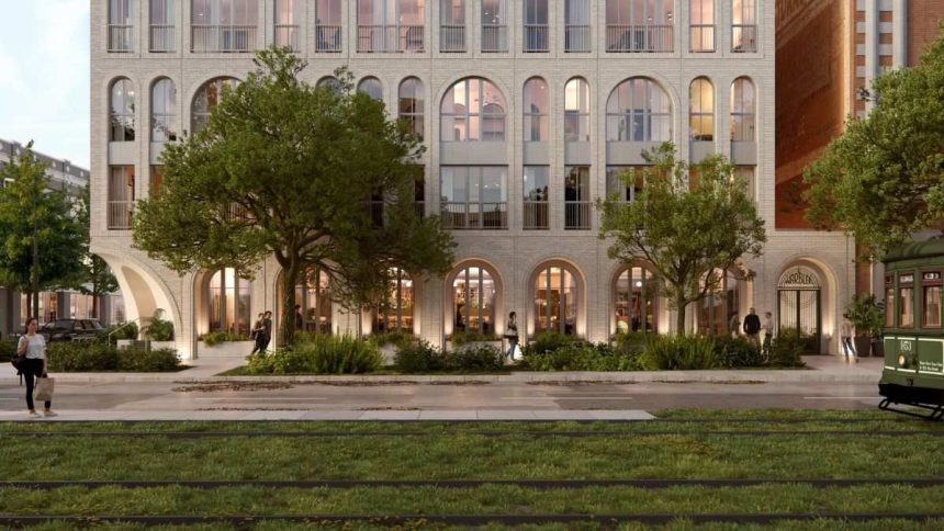 The 58-room boutique hotel will feature a martini bar developed with CureCo., a rooftop lounge, and design inspired by New Orleans' Jazz Age heritage.