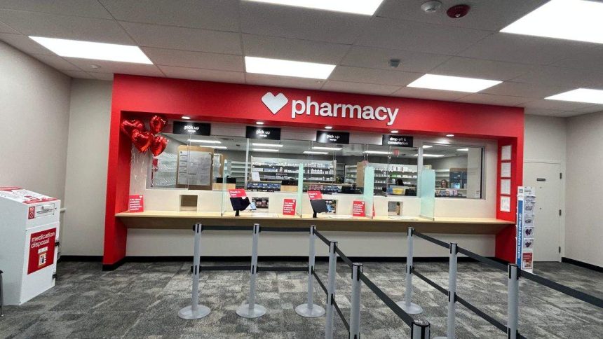 Medicine counter at pharmacy-focused format of CVS Health in Houston (CVS Health PR)