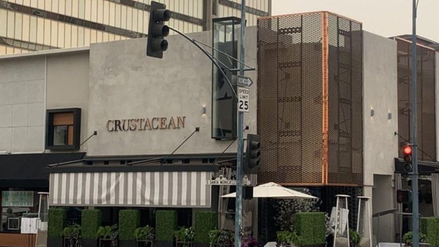 Street view of Crustacean restaurant in Beverly Hills (Steven W. | Yelp)
