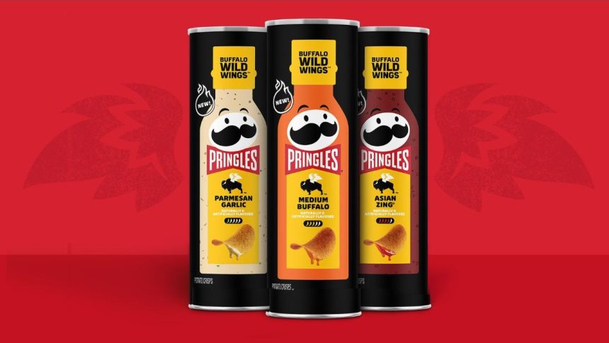 Pringles and Buffalo Wild Wings team up to launch limited-time wing sauce-inspired crisps