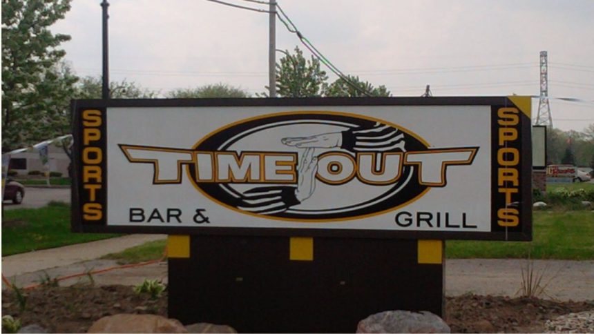 Time Out Bar and Grill signboard image