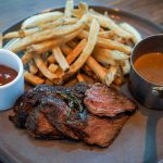 Evelyn Bar & Kitchen offers a modern American menu.