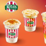 This image shows the latest pumpkin and apple flavored-items by Rita’s