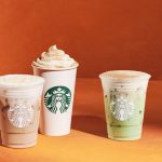 This image shows new fall menu additions at Starbucks